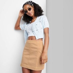 NWT Wild fable seamed denim mini skirt